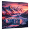 Sunset Glacier Canvas