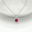 Ruby Birthstone Necklace