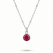 Ruby Birthstone Necklace