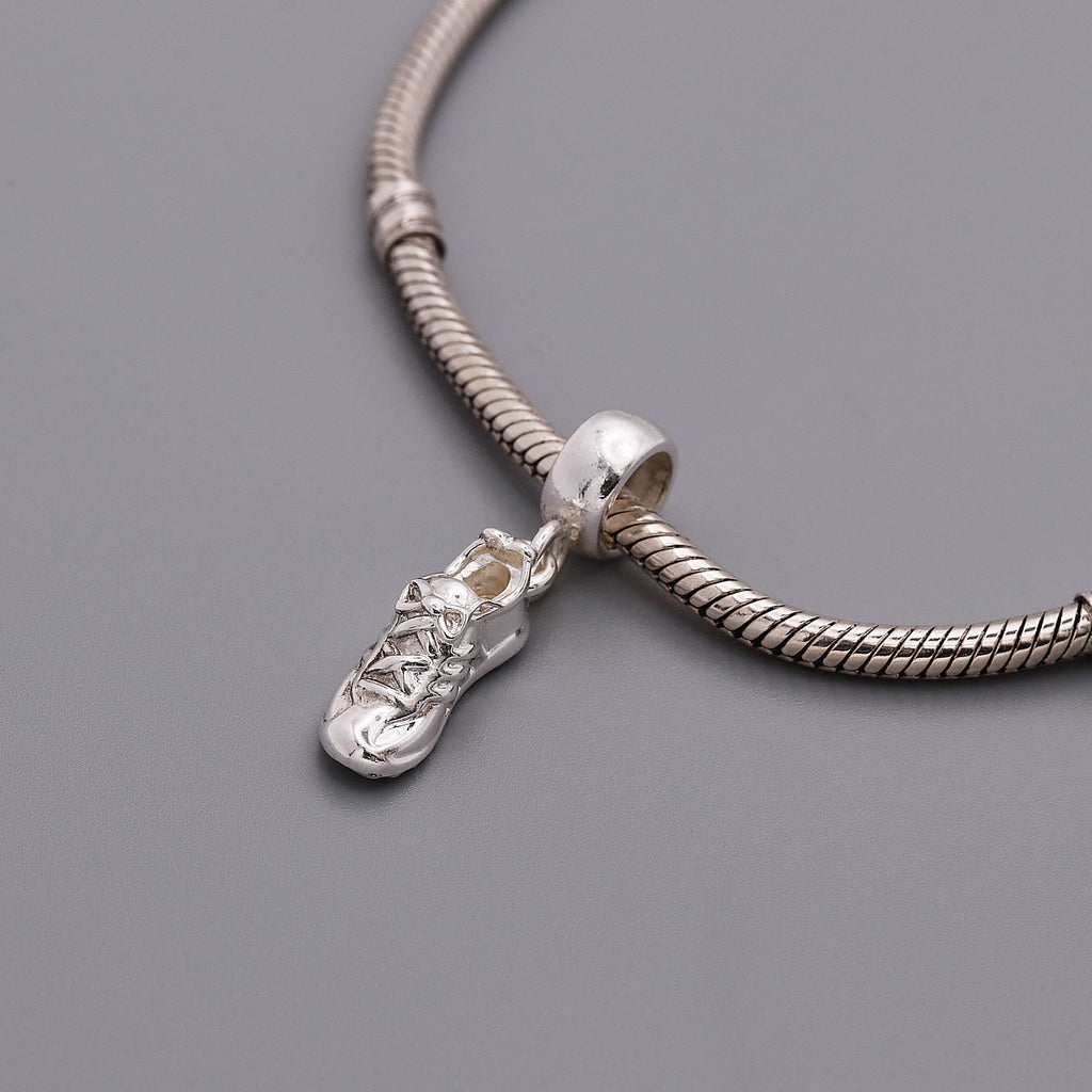 Running Shoe Silver Charm