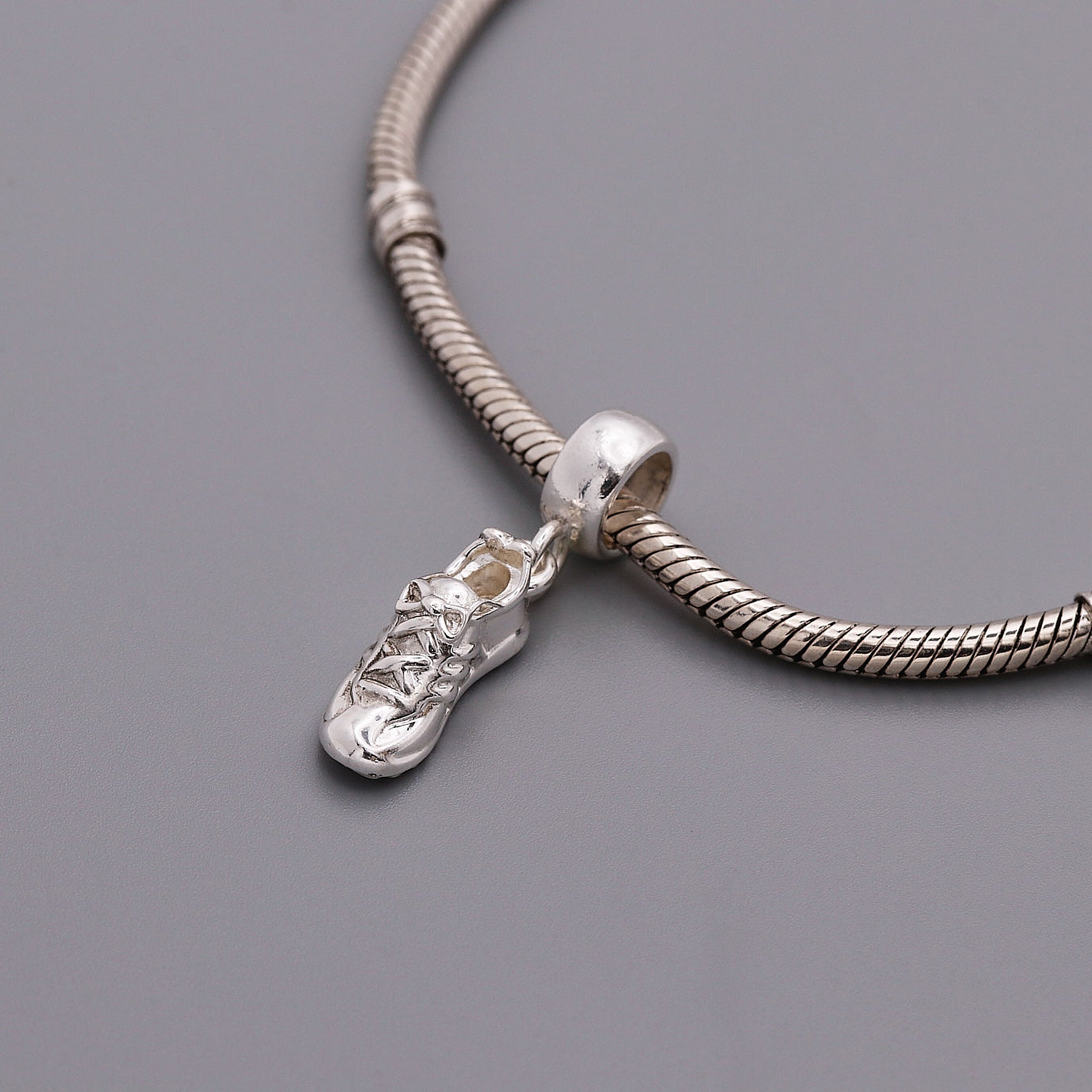Running Shoe Silver Charm