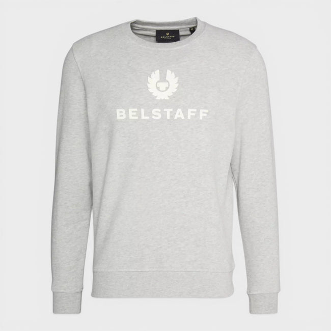 Signature Logo Crewneck Sweatshirt Grå Vit
