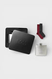 Set de regalo Hugo Boss: dos pares de calcetines y petaca
