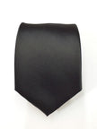 Plain Black Tie & Bow Tie Set