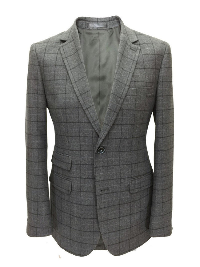 Grey Check Tweed Blazer