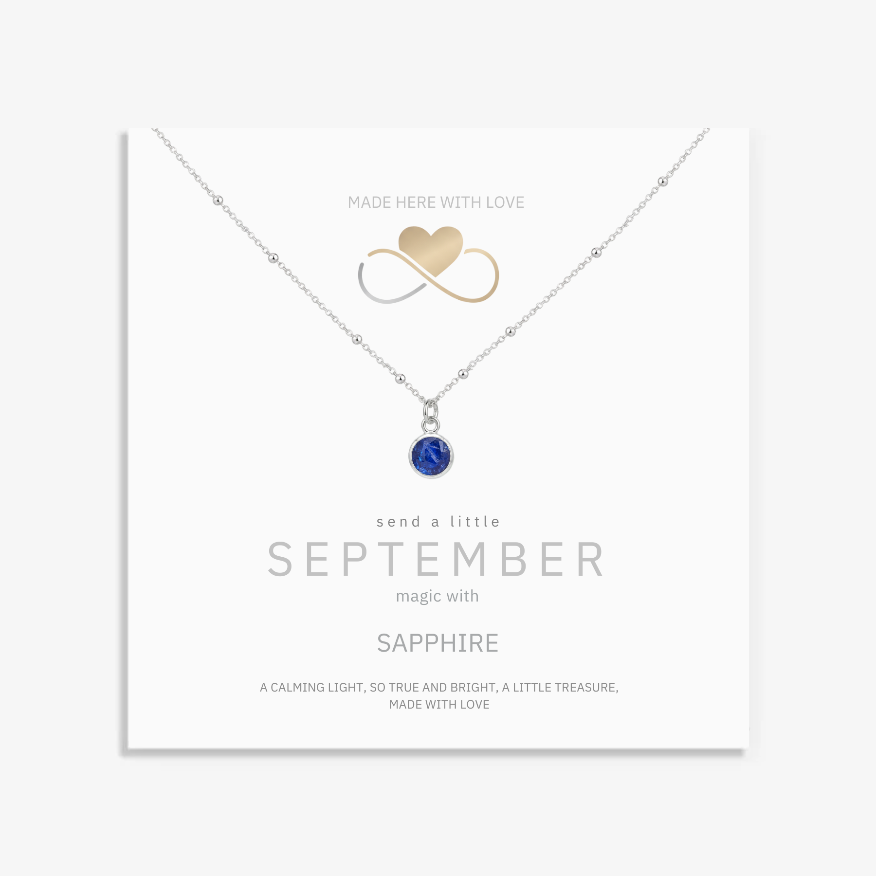 Sapphire Birthstone Necklace