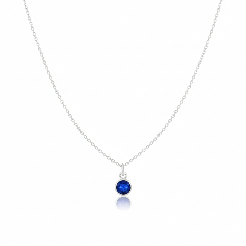 Sapphire Birthstone Necklace