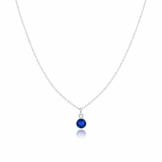 Sapphire Birthstone Necklace