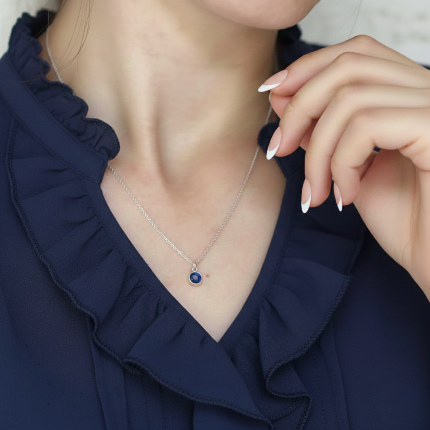 Sapphire Birthstone Necklace