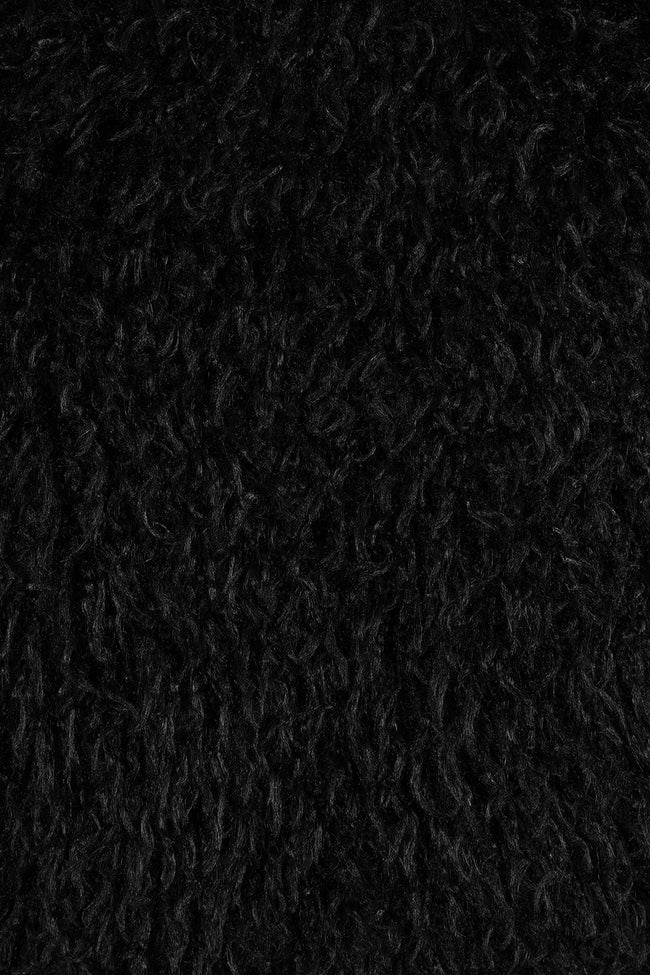Banned Zafira Black Faux Fur Cropped Jacket