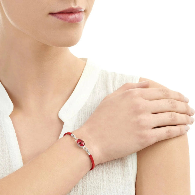 Poppy Oval Bracelet Vegan Suede