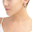 Mixed Flower Round Drop Earrings