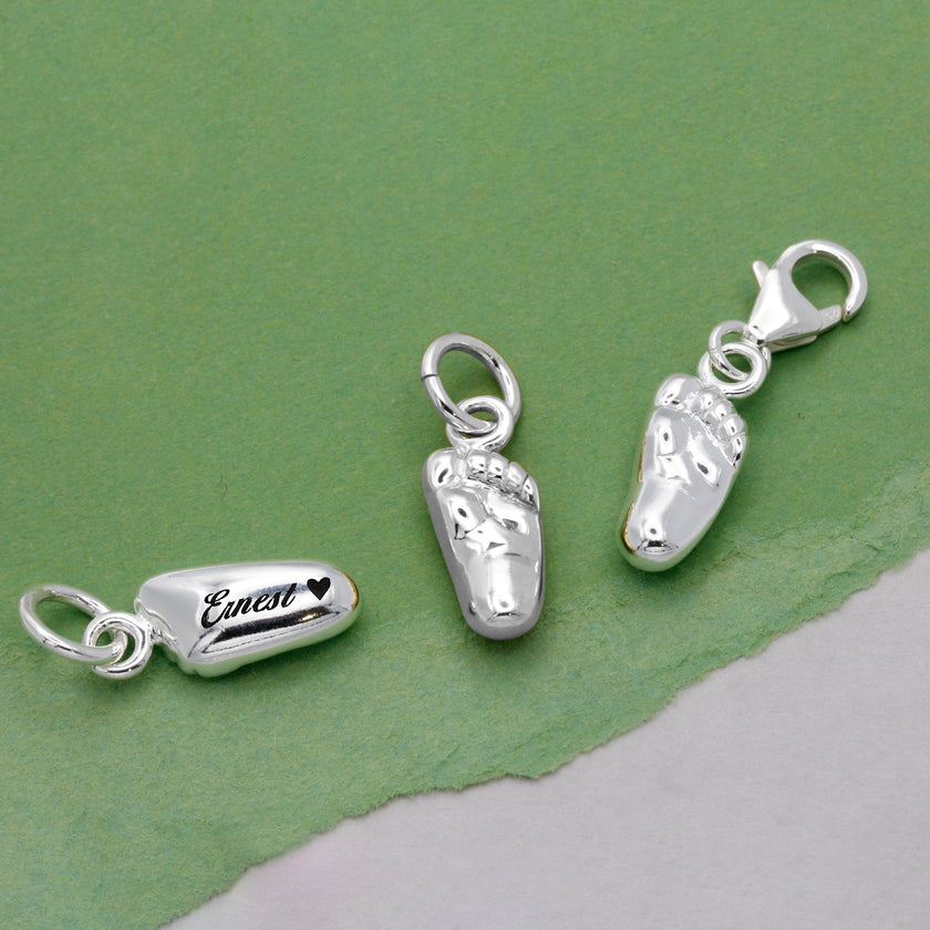 Colgante de plata personalizado para bebé