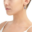 Purple Haze Silver Teardrop Dangle Drop Earrings