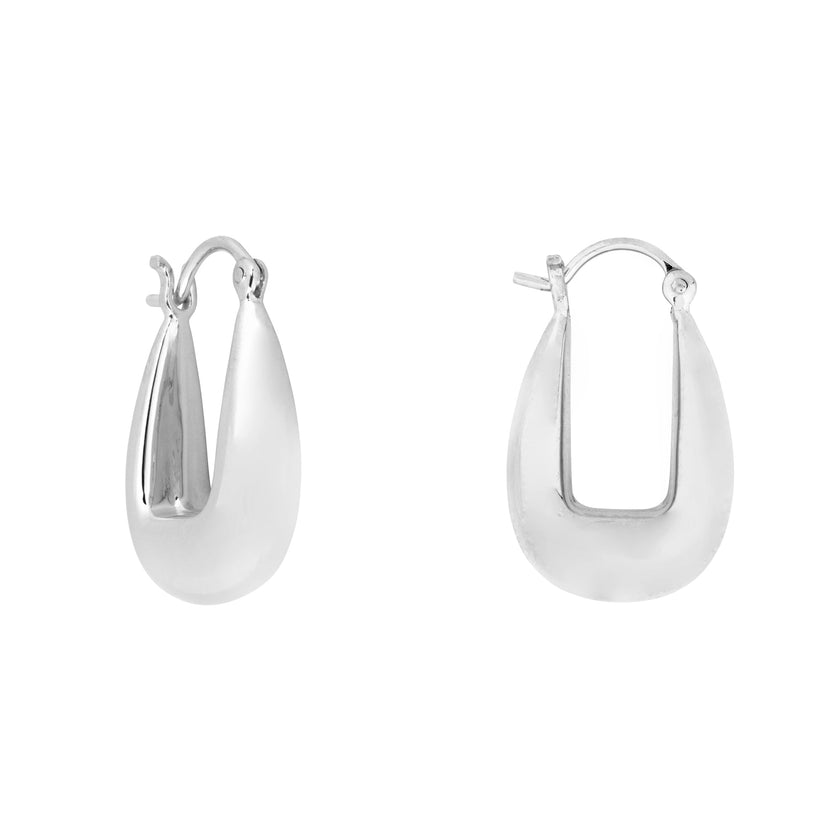 Pendientes de aro Silver Drop para silla de montar
