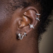 Illusion Split Mini Huggie Earrings