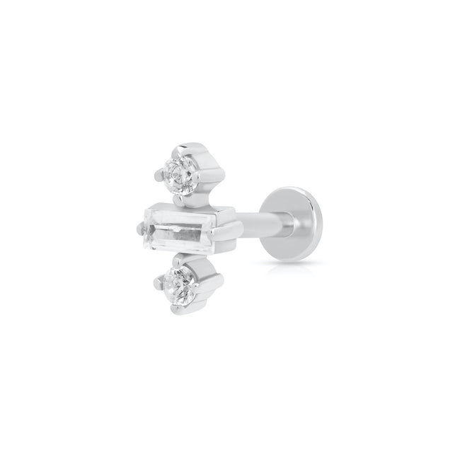 Pendiente plano individual Jessica Baguette