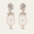 Silver Baroque Pearl Earrings - Lyra