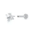 Hannah Martin Pearl & Sparkle Single Flat Back Earring