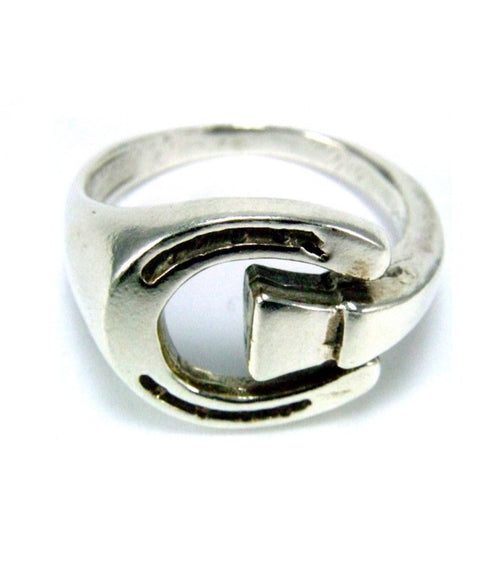 925 Silver Horseshoe Ring – Equestrian Symbol & Gift for Him or Her