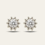 Silver White Topaz Seren Studs