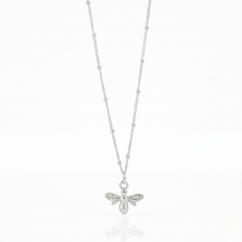 Silver Bee Necklace