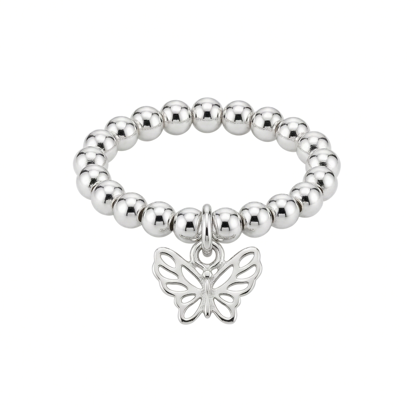 Silver Butterfly Ring