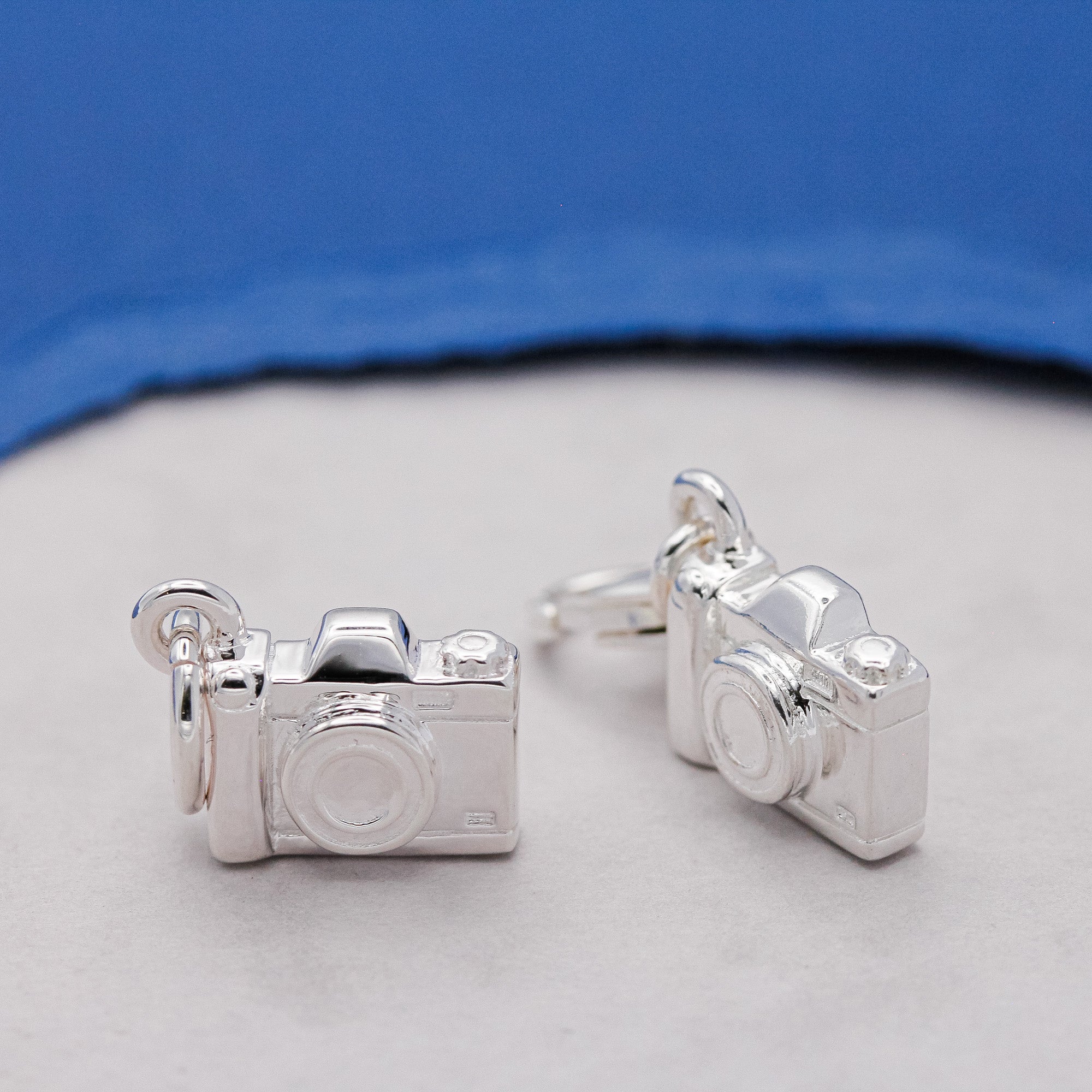 Vintage Camera Personalised Silver Charm