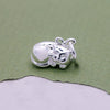 Cat Silver Charm