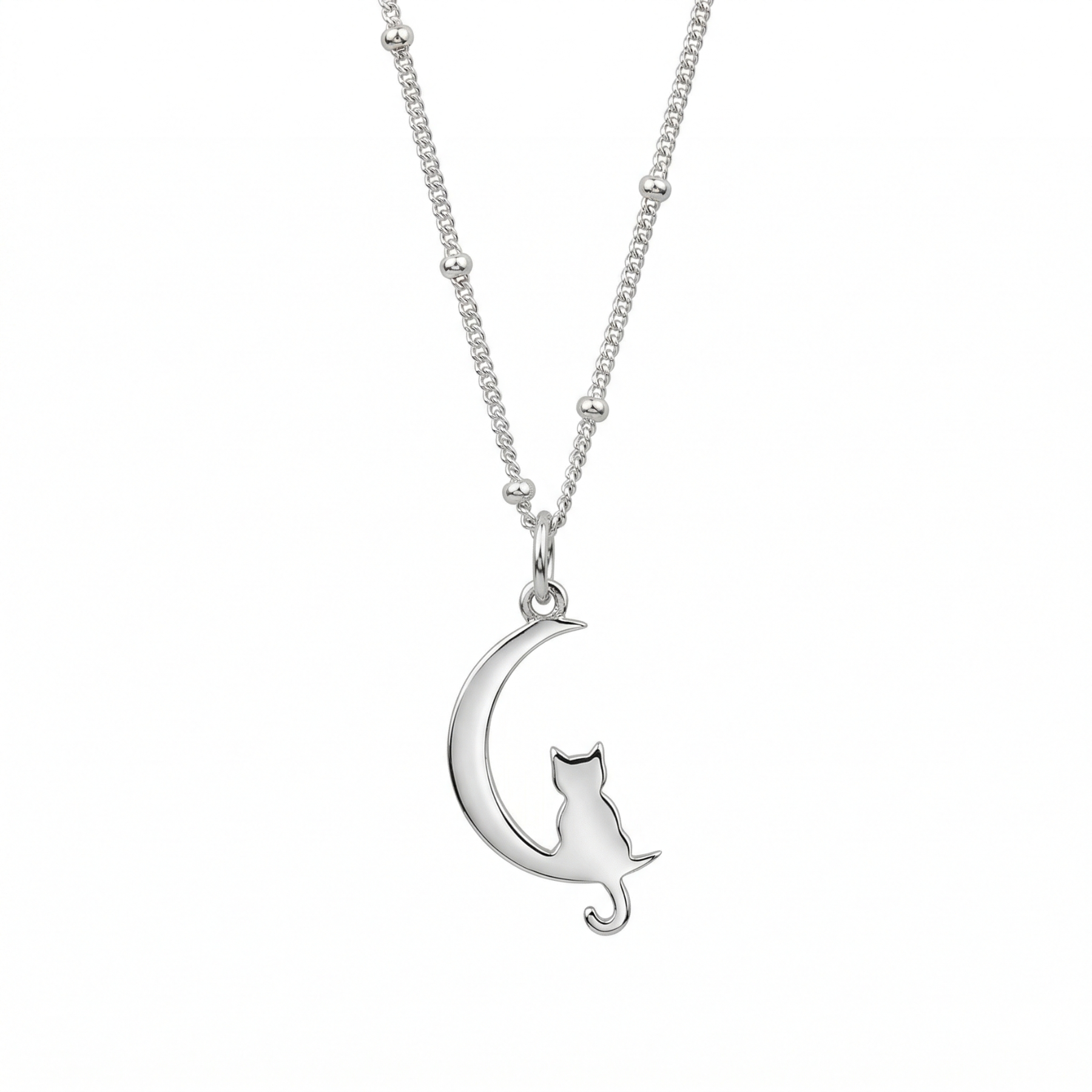 Silver Cat Necklace