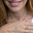 Silver Heart Interlocking Necklace