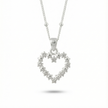 Silver Heart Pendant Necklace