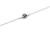 ESSENTIALS Green Amber Link Chain Bracelet