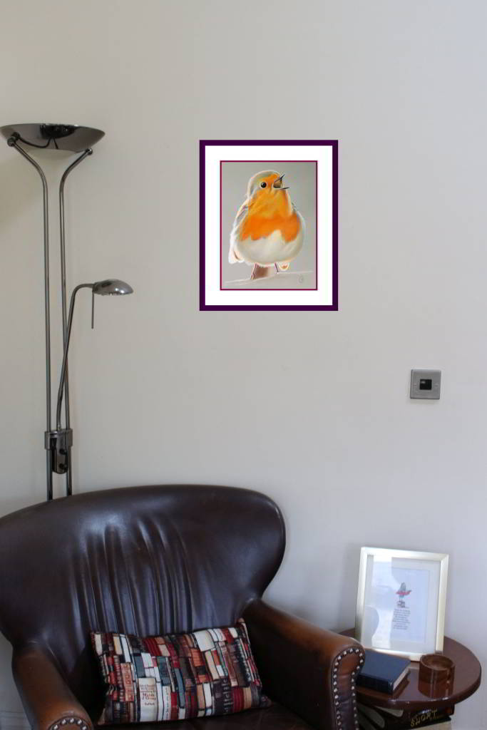 Singing Robin Original Drawing