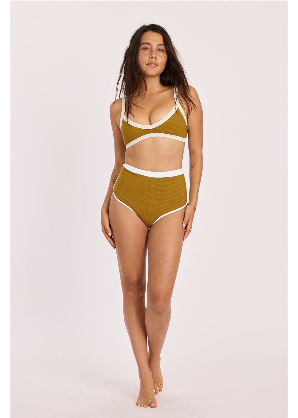 Parte de abajo de bikini de talle alto Sisstre Rising Tides