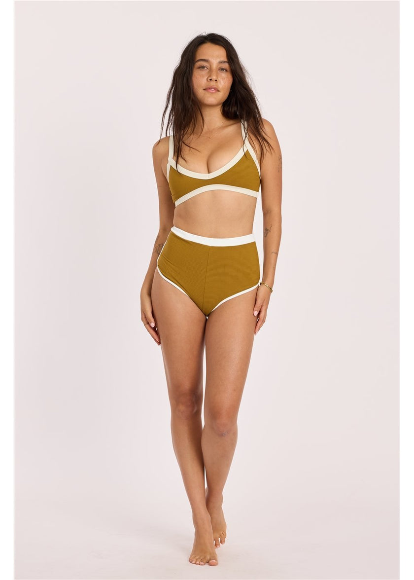 Parte de abajo de bikini de talle alto Sisstre Rising Tides
