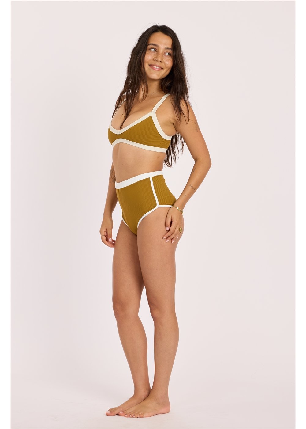 Parte de abajo de bikini de talle alto Sisstre Rising Tides
