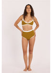 Parte de abajo de bikini de talle alto Sisstre Rising Tides