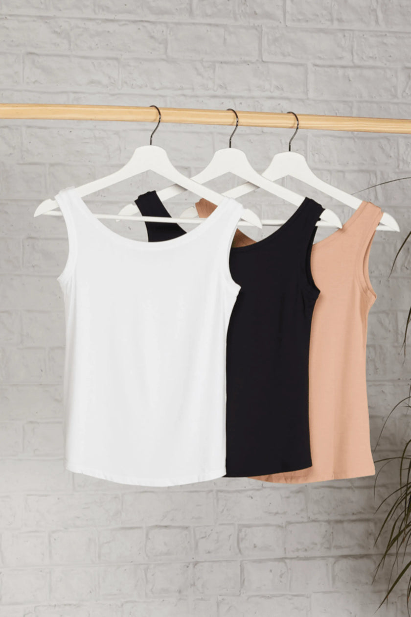 Sleeveless Micro Modal Vest Top