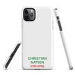 Christian Nation - Snap Case for iPhone®