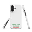 Christian Nation - Snap Case for iPhone®