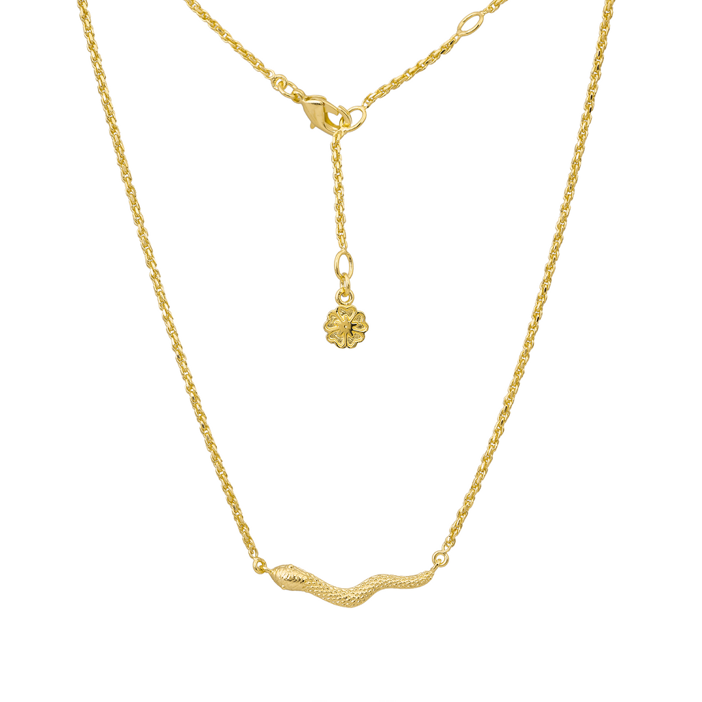 Medusa Reversible Gold Necklace