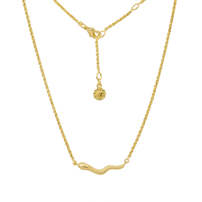 Medusa Reversible Gold Necklace