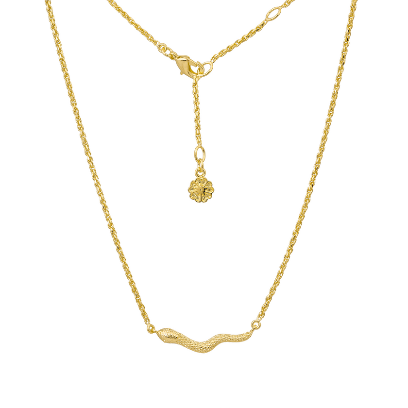 Medusa Reversible Gold Necklace