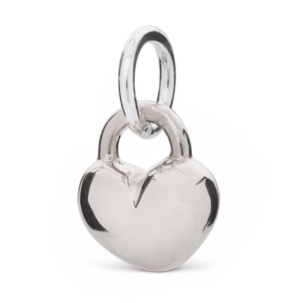 Love Heart Silver Charm