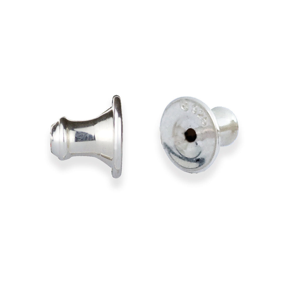 Keeper Silver Bell Shaped Earring Backs - Pair