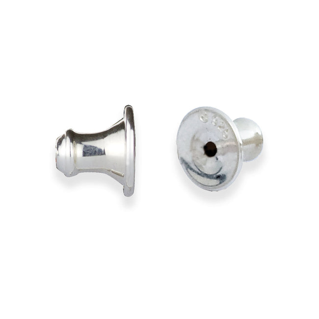 Keeper Silver Bell Shaped Earring Backs - Pair