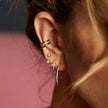 Sparkling Star Ear Jacket Stud Earrings