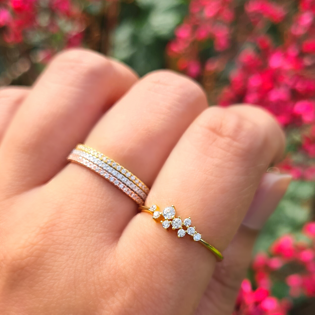 Set aus Stapelringen „Essential Eternity“