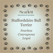 Staffordshire Bull Terrier Personalised Silver Dog Tag Necklace